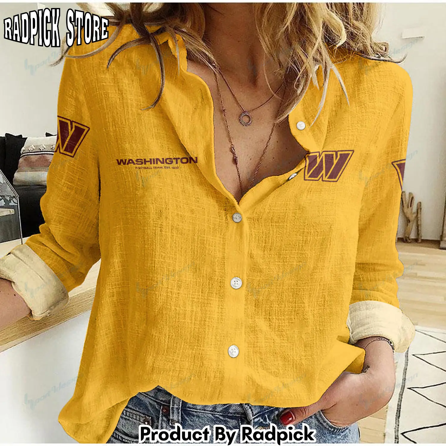 Radpick washington commanders woman shirt rp66231